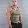 Ironbeasts Ribbed Stringer Olive/Black
