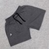 Baggy Cotton Short Charcoal