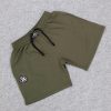 Baggy Cotton Short Olive