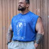 Iron WorldWide Tank Blue Washed