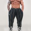 Washed Baggy Joggers Large Stripes