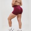 IB Scrunch Burgundy Shorts