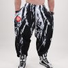 Samurai Baggy Joggers Grunge Black