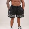 Acid-wash Black Shorts Signature