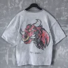 Oversized Gray Washed Bull