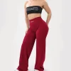 IB Wide Leg Leggings Bordeaux
